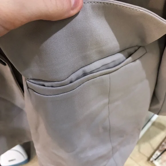 NEW Boutique Oversized Elbow Cutout Button Up Blazer Jacket - Picture 6 of 8